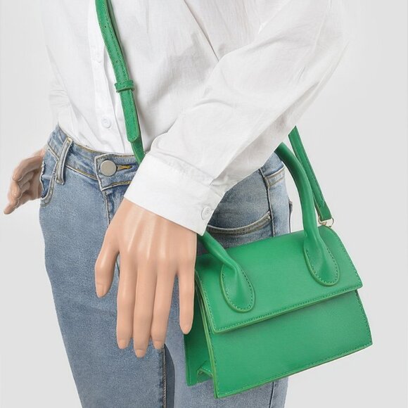 Faux Leather Top Handle Bag - Picture 4 of 4